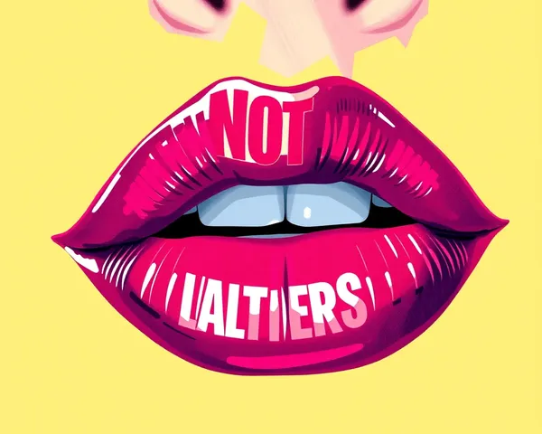 Imagen PNG de labios con colores vibrantes