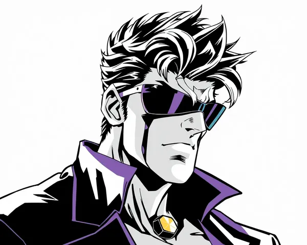 Imagen PNG de manga de Jotaro P4 almacenada