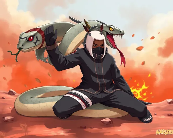 Imagen PNG de serpiente de Naruto encontrada en línea