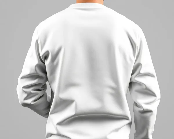 Imagen PNG de sudadera blanca con manga larga disponible para descargar