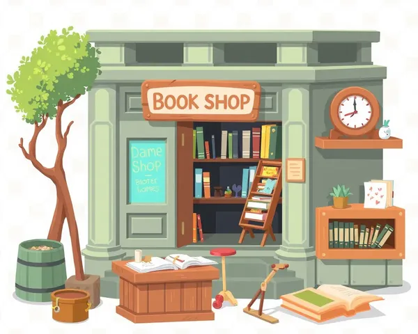 Imagen PNG de tienda de juegos de libro pequeño