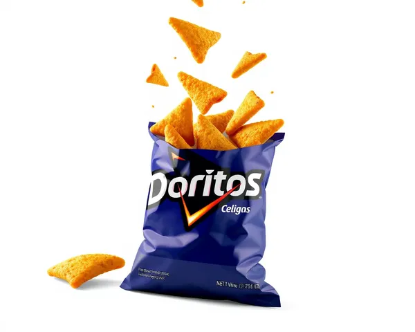 Imagen PNG de una bolsa de Doritos abierta revelada