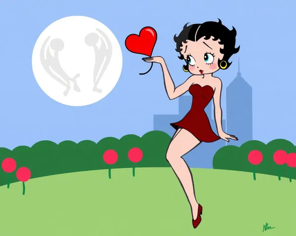 Imagen de Betty Boop PNG de caricatura