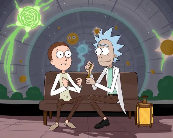 Imagen de Calicatura de Ricky y Morty PNG Cargada