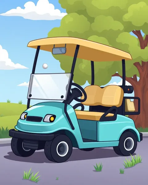 Imagen de Carrito de Golf de Cartón Descargable