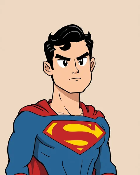 Imagen de Cartón de Superman: Personaje Iconico de DC Comics