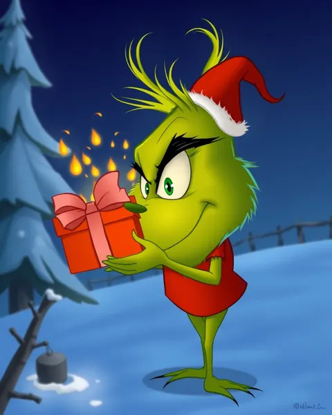 Imagen de Grinch de dibujos animados Inspira Ideas de Regalos Navideños Whimsical