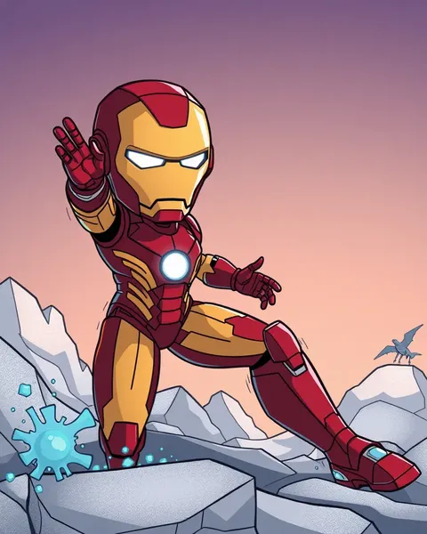 Imagen de Iron Man de dibujos animados merece atención y elogios