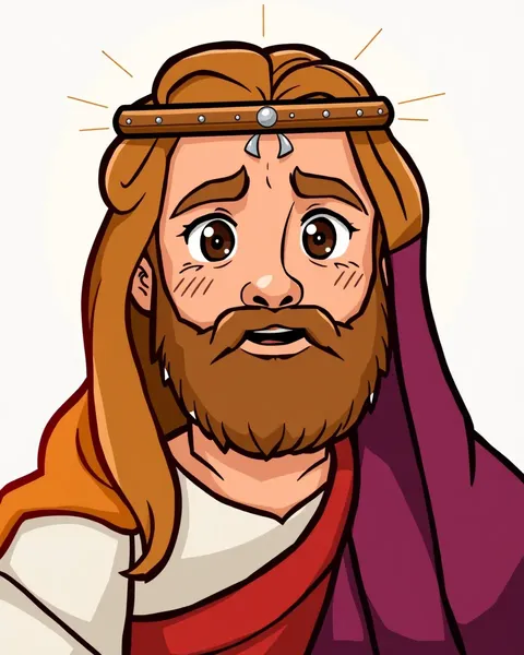 Imagen de Jesús Cristo en caricatura