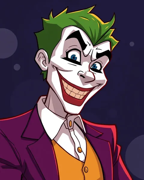 Imagen de Joker de caricatura: Colección de arte de imagen de caricatura del Joker