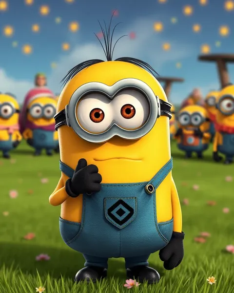 Imagen de Minions de dibujos animados transmite un ambiente alegre y juguetón