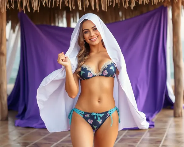 Imagen de PNG de Chica en Bikini Húmeda