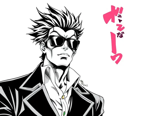 Imagen de PNG de manga de Jotaro guardada