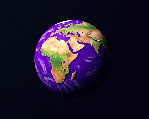 Imagen de Planeta Morado PNG HD en formato K4