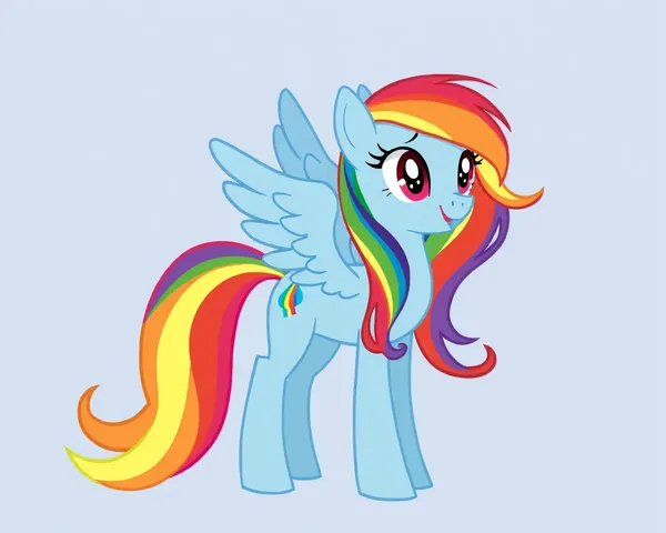 Imagen de Rainbow Dash PNG recuperada en línea