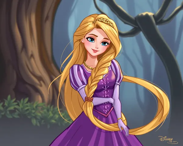 Imagen de Rapunzel con extensión de archivo PNG: significado