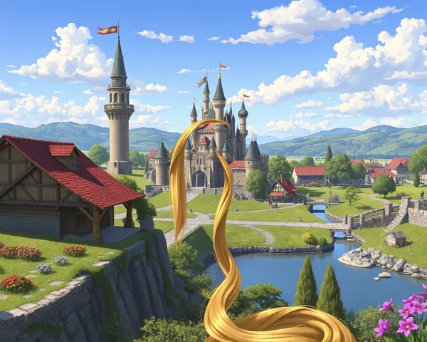 Imagen de Rapunzel en formato de archivo de imagen PNG con información