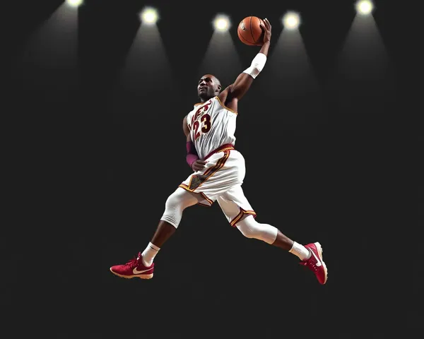 Imagen de Salto de Lebron James en Formato PNG