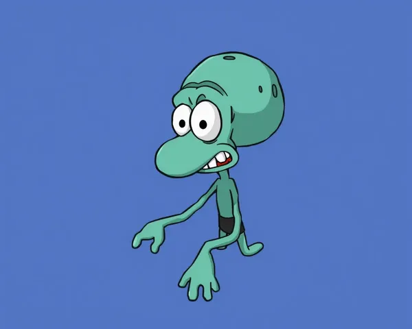 Imagen de Squidward PNG Aparece Múltiples Vezes