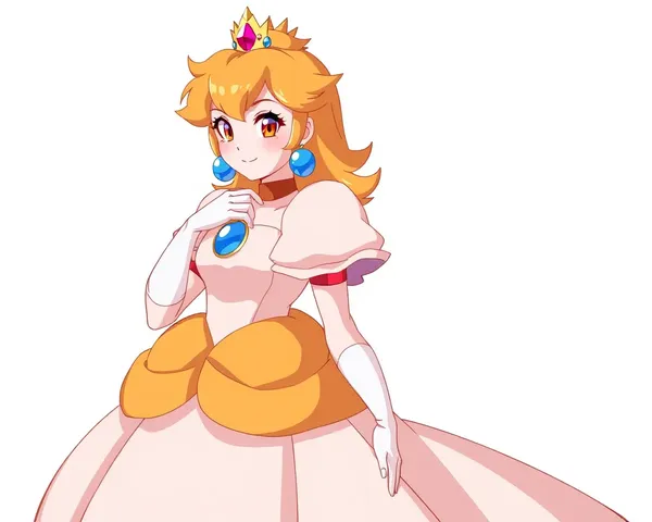 Imagen de archivo PNG de Princesa Peach para papel de pared