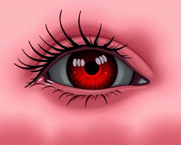 Imagen de archivo PNG de ojo rojo