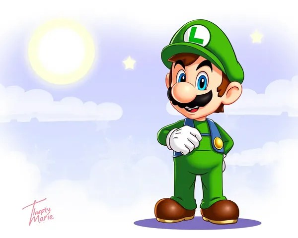 Imagen de archivo de formato PNG de Luigi Mario Wonder