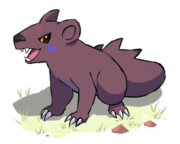 Imagen de arte de fan de Rattata Pokémon PNG