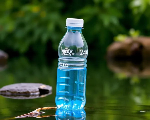 Imagen de botella de agua en formato PNG