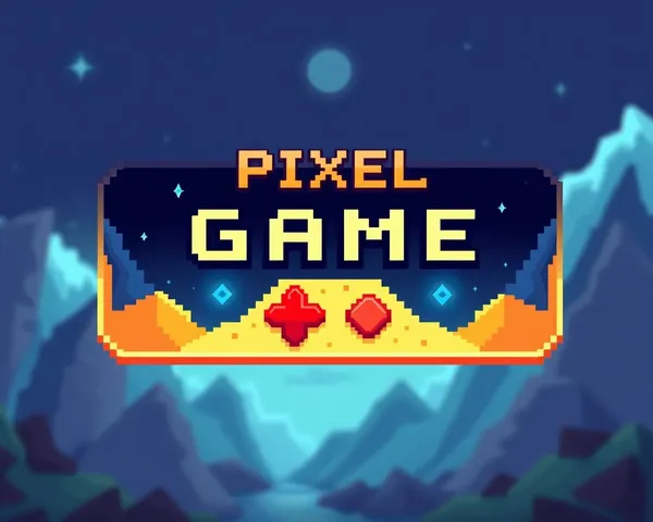 Imagen de botón del juego de pixel en formato PNG