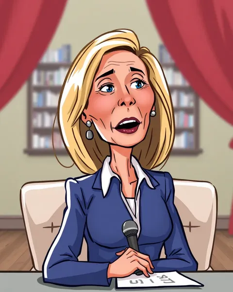 Imagen de cartoon de Jill Biden en un libro infantil