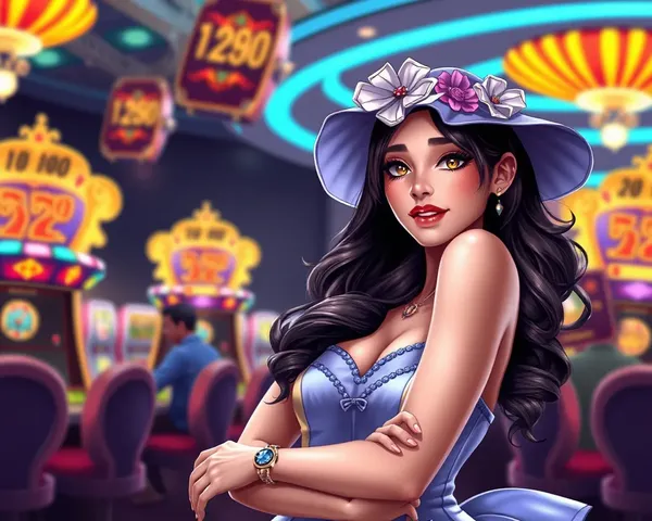 Imagen de chica de casino hermosa en formato PNG encontrada