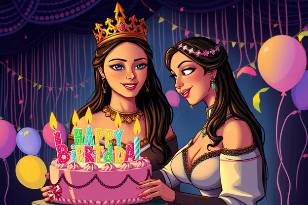 Imagen de cumpleaños de Lisa con celebración dulce