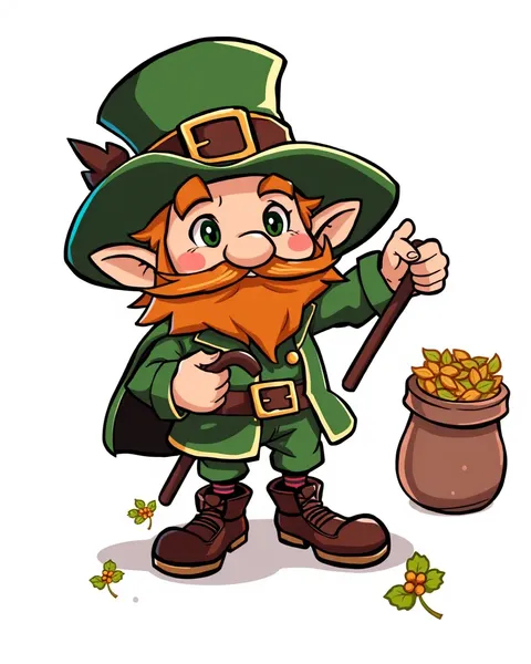 Imagen de dibujos animados de Leprechaun para el Día de San Patricio