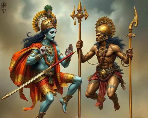 Imagen de dimensiones PNG de Krishna y Arjuna