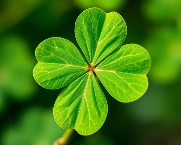 Imagen de hoja de clover de cuatro hojas PNG descubierta rara