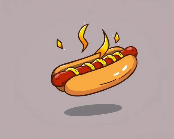 Imagen de hot dog en formato de archivo PNG con detalles