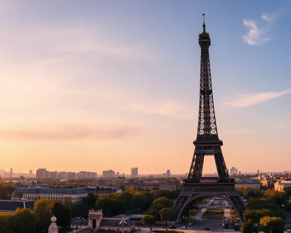 Imagen de la Torre Eiffel para papel de pared en formato PNG