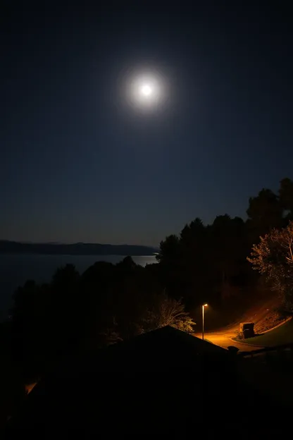 Imagen de la noche hermosa de tranquilidad