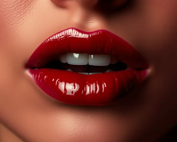 Imagen de labios PNG con efecto de enfoque suave