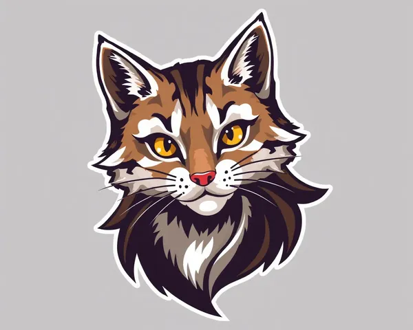 Imagen de logo de gato Kucing Png en formato de imágenes de gato naranja