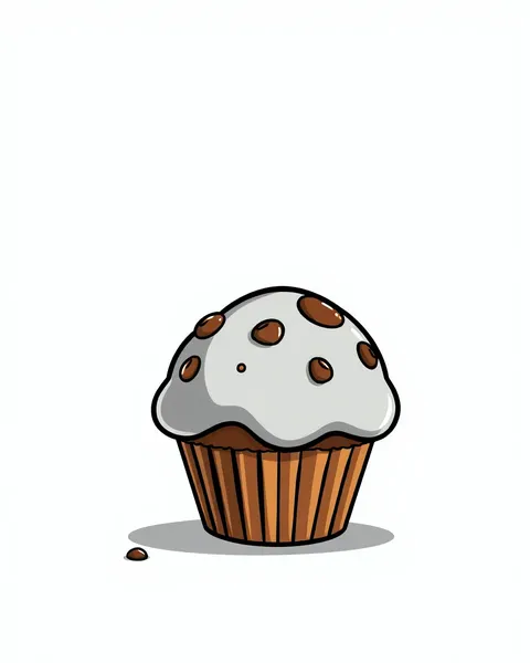 Imagen de muffin de dibujos animados: descripción de la imagen de muffin de dibujos animados