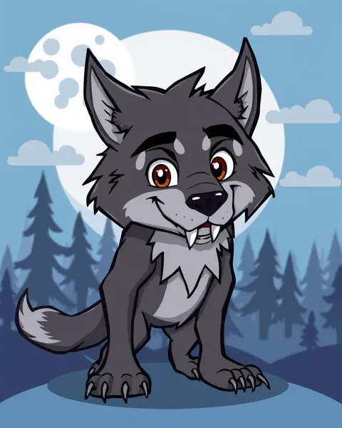 Imagen de niño lobo del dibujo animado