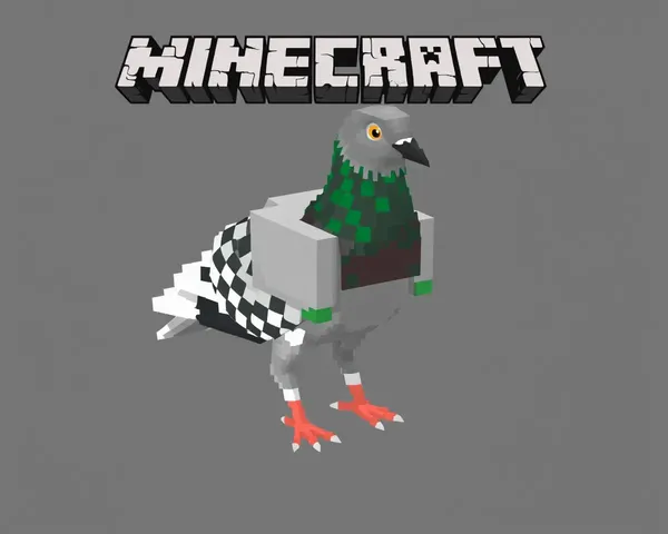 Imagen de piel de paloma Minecraft en alta resolución