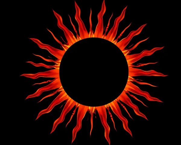 Imagen de sol negro PNG encontrada