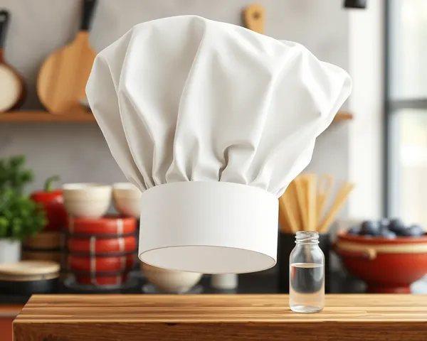 Imagen de sombrero de chef en formato PNG para uso comercial