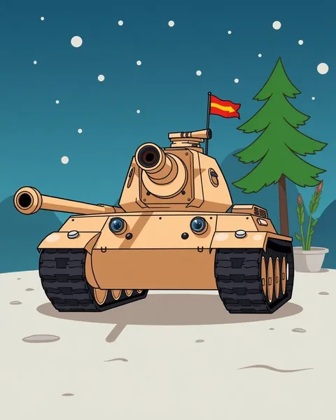 Imagen de tanque de cartoon