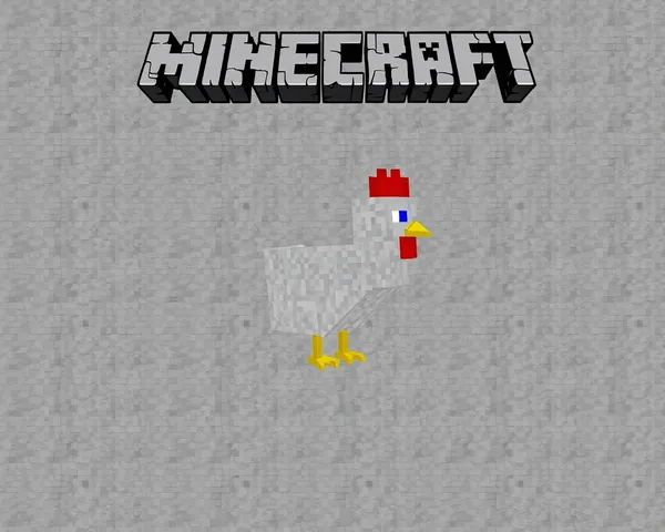 Imagen de textura de pollo de Minecraft buscada en formato PNG