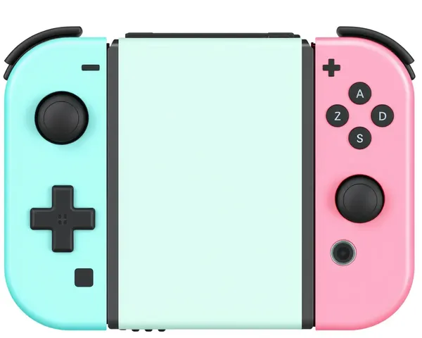 Imagen de transparencia gratuita de Nintendo Switch rosada y verde