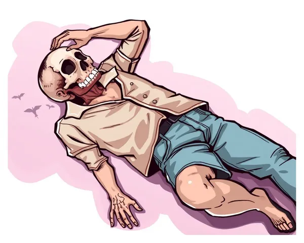 Imagen del formato de archivo PNG de un cuerpo muerto yacente