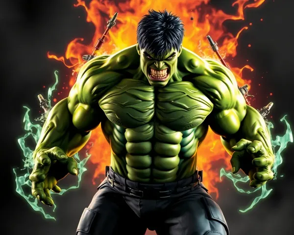 Imagen del increíble Hulk en formato PNG